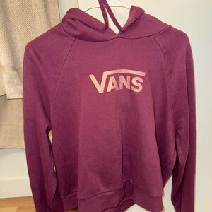 Maroon Women’s Vans Hoodie